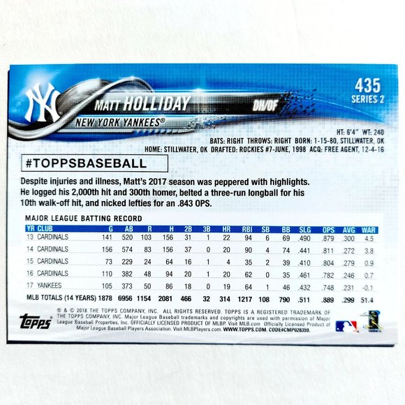 New York Yankees (Matt Holliday) - BSBL [19_MH1] - Picture 3 of 3